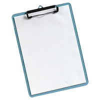 Schreibplatte A4 Kunstoff blau transpare blau transparent