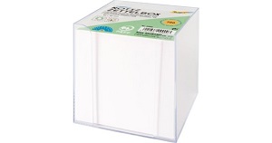 Zettelbox Folia, 9x9cm mit 700 Blatt, transparent
