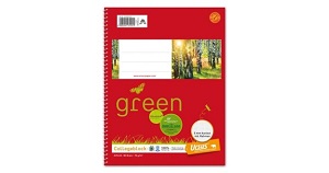 Collegeblock A5+ 5 mm kariert 80 Blatt - Umweltfreundliches Produkt