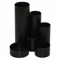 Multi-Köcher f. Büroutensilien 6-Fächer, schwarz