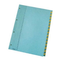 Register A4 Karton Biella 1-31, blau/gelb