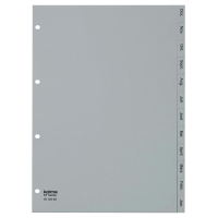 Register A4, plastik Kolma Dezember-Januar, grau