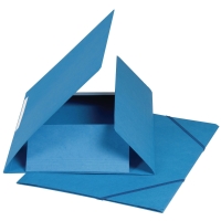 Gummizugmappe Biella A4 Karton 590g/m2 blau