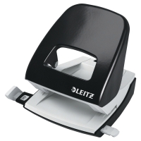 Locher, für 30 Blatt, Leitz schwarz,ergonomische Griffmulde