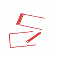 Heftverschluss D-Clip rot 