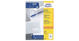 Etiketten 70x50.8mm Avrey 1 Schachtel à 100 Bögen = 1500 Stück