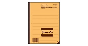 Durchschreibebuch für Lieferscheine A5, 50x3 Blatt, rot/gelb/weiss