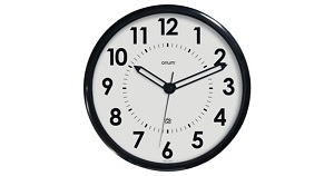Funk Wanduhr Durchmesser 36 cm.