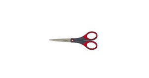 Schere für Prezieses arbeiten 18 cm, rot/grau, beidhändig