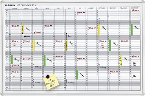Jahreskalender 90 x 60 cm wiederverwendbar