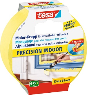 Maler-Krepp Precision, Tesa 38mmx25m, f. d. Indoorgebrauch