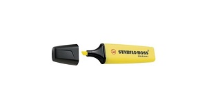  Leuchtmarker Stabilo Boss GELB,Keilspitze, Strichbreite 2-5 mm