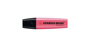  Leuchtmarker Stabilo Boss ROSA,Keilspitze, Strichbreite 2-5 mm