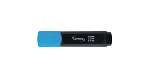 Leuchtmarker Lyreco BLAU,  Keilspitze, Strichbreite 1-5