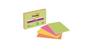 Haftnotizen Post-it Super Sticky Pk. à 4 Stk, 203x152,mm, 45 Blatt