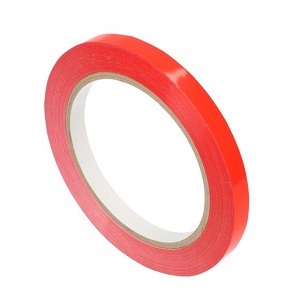 Klebband zu Beutelschliesser Sandwiches 9mm/rot/f.bistretto - 1 Pack=16 Rollen