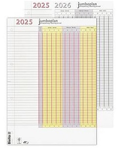 Ferienplaner 2025, Biella 64.5x29.7, 1 Pk.=2 Planer