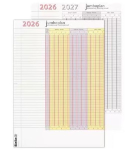 Ferienplaner Biella Jumboplan 64.5x29.7 cm, 1 Packung = 2 Planer