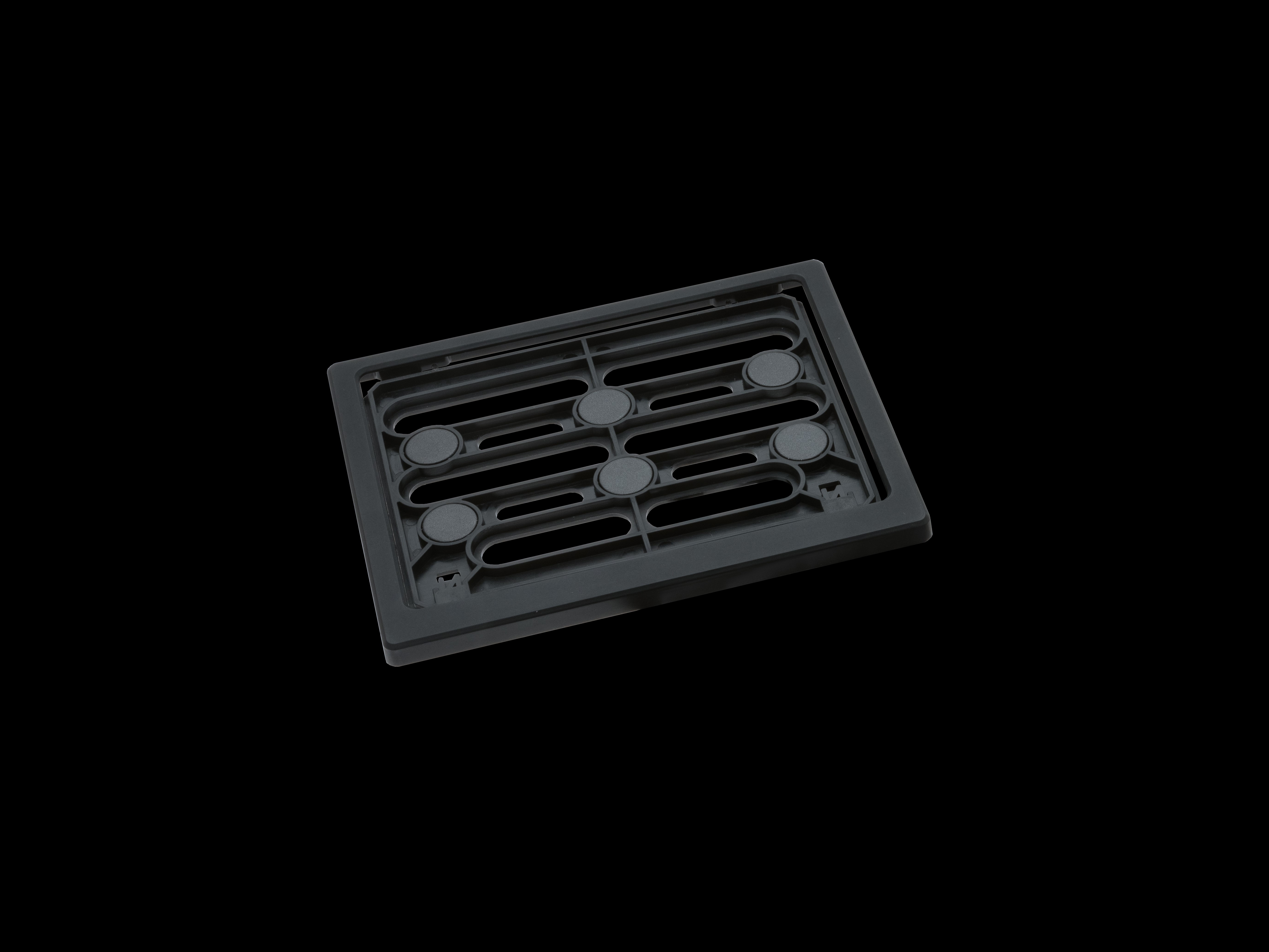 Rahmen Moto Alu schwarz eloxiert mit 2 Magnetstreifen