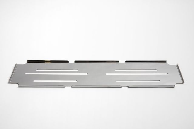 Plaque de retenue plastique/alu arrière 